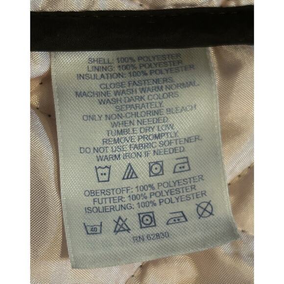 Lands End Equestrian Women's Diamond Quilted Barn Jacket Lightweight Full Zip-S - Picture 5 of 6